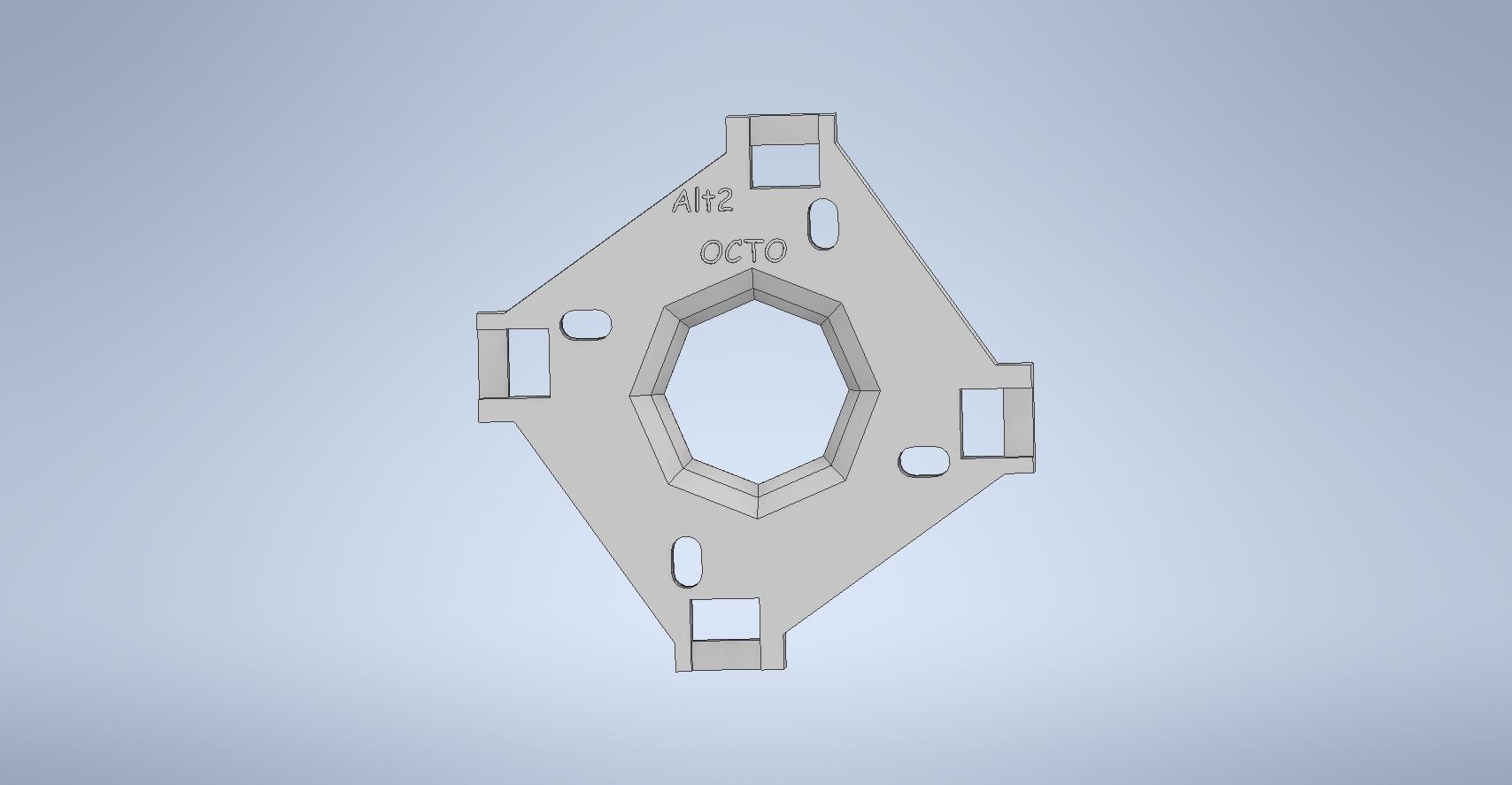 Octagon restrictor gate for Arcade1up joysticks