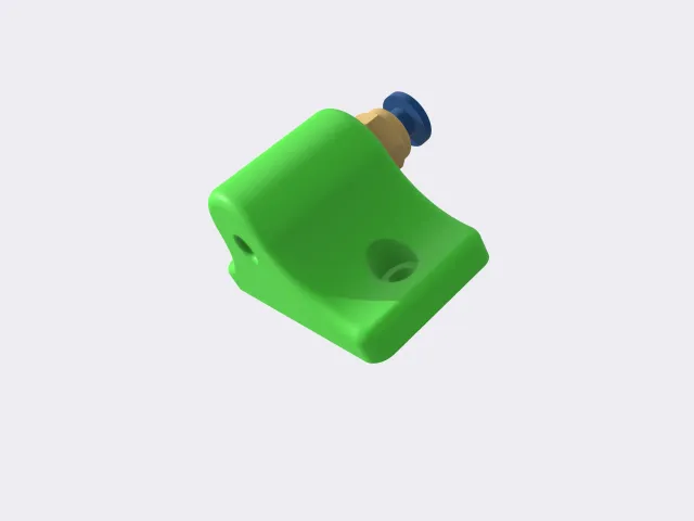 Support for M10 press-fit coupler PTFE/bowden