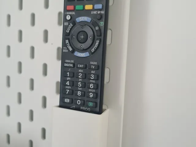Ikea Skadis - Sony TV remote holder