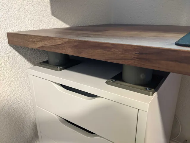 Ikea spacer for ALEX drawer and KARLBY plate