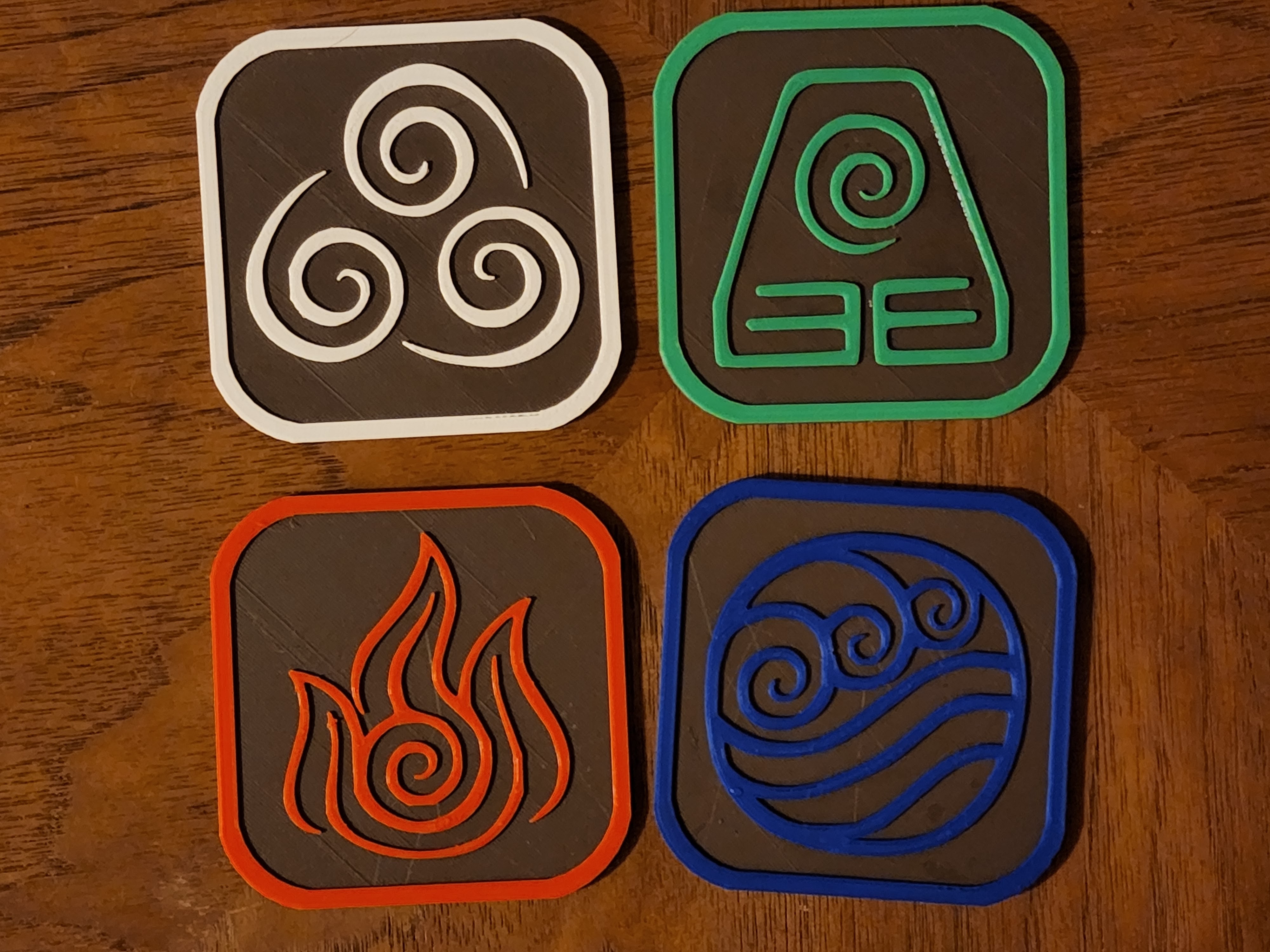 ATLA Elemental Coasters