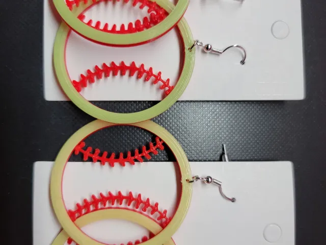 Softball Earrings