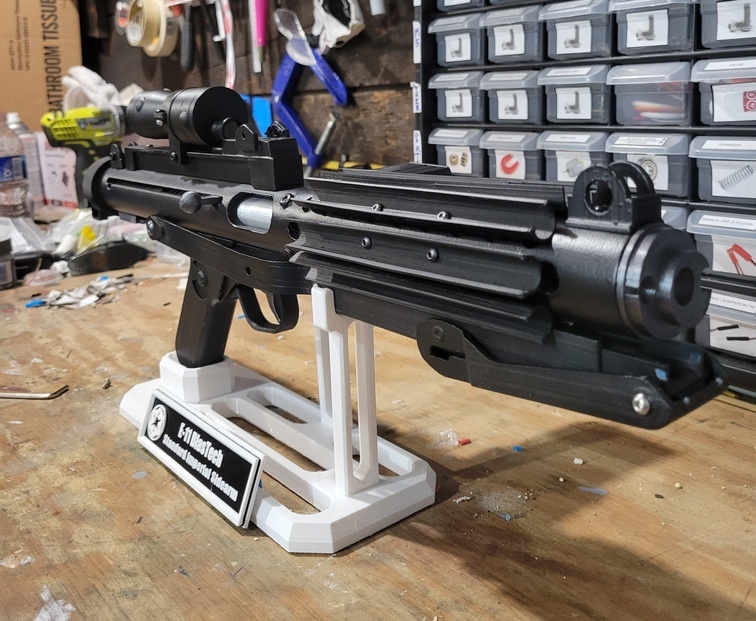 E-11 Blaster by mh319 Remixed with instructions, articulation, and bolt