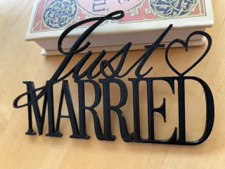 Just Married Sign
