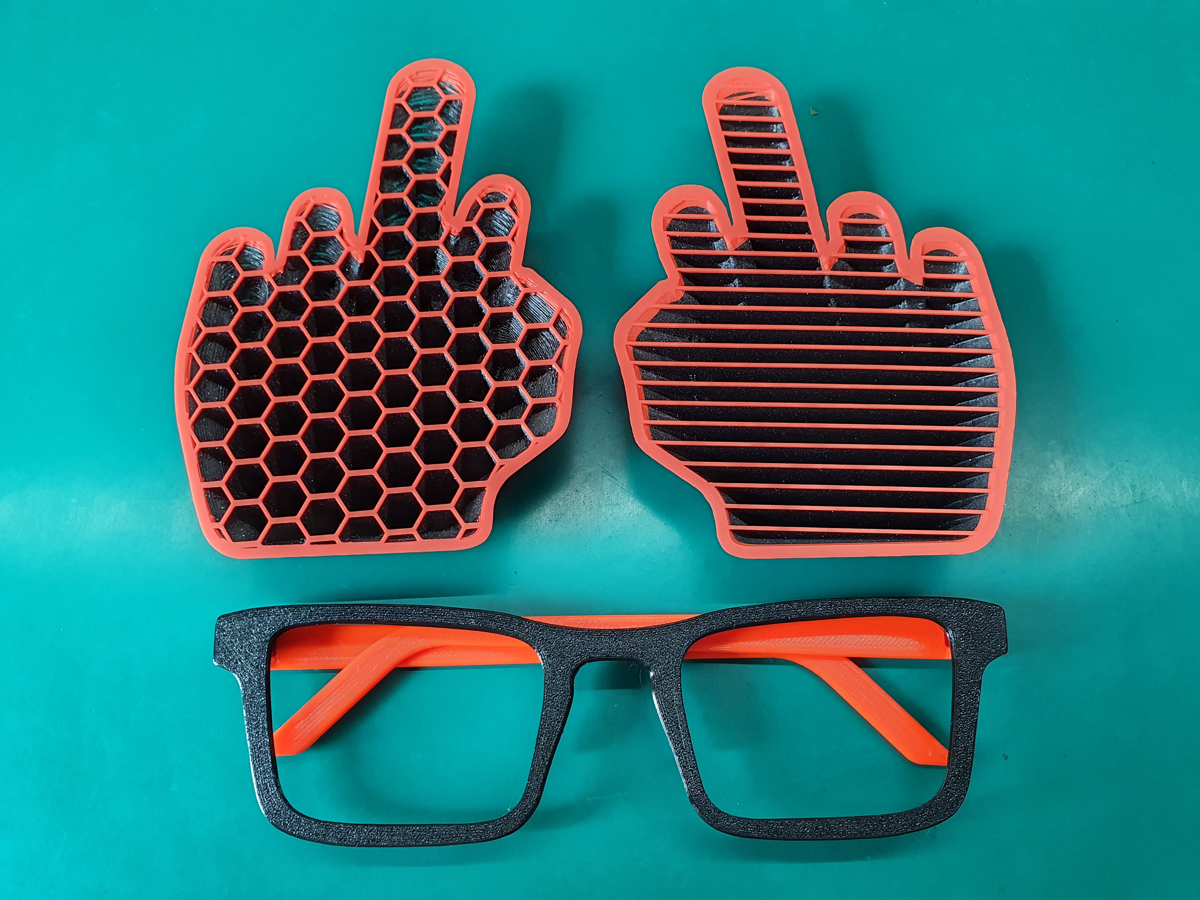 🖖 Middle finger interchangeable party glasses plugin.