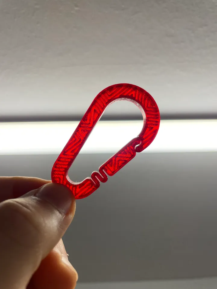 3D file Keychain Carabiner // llalavero Mosqueton・3D printable model to  download・Cults