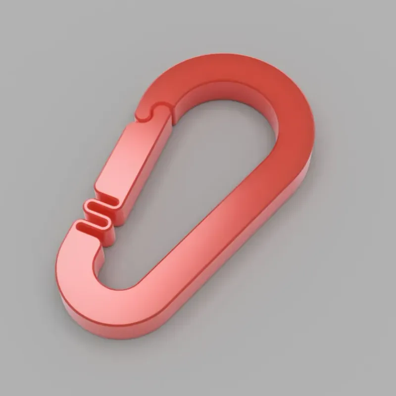 Mini Carabiner clip replacement.stl - 3D model by studleyavocado