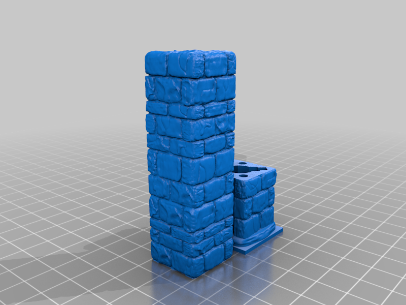 LED Dungeon Stone Pillars (OpenForge) by Bobslee | Download free STL ...
