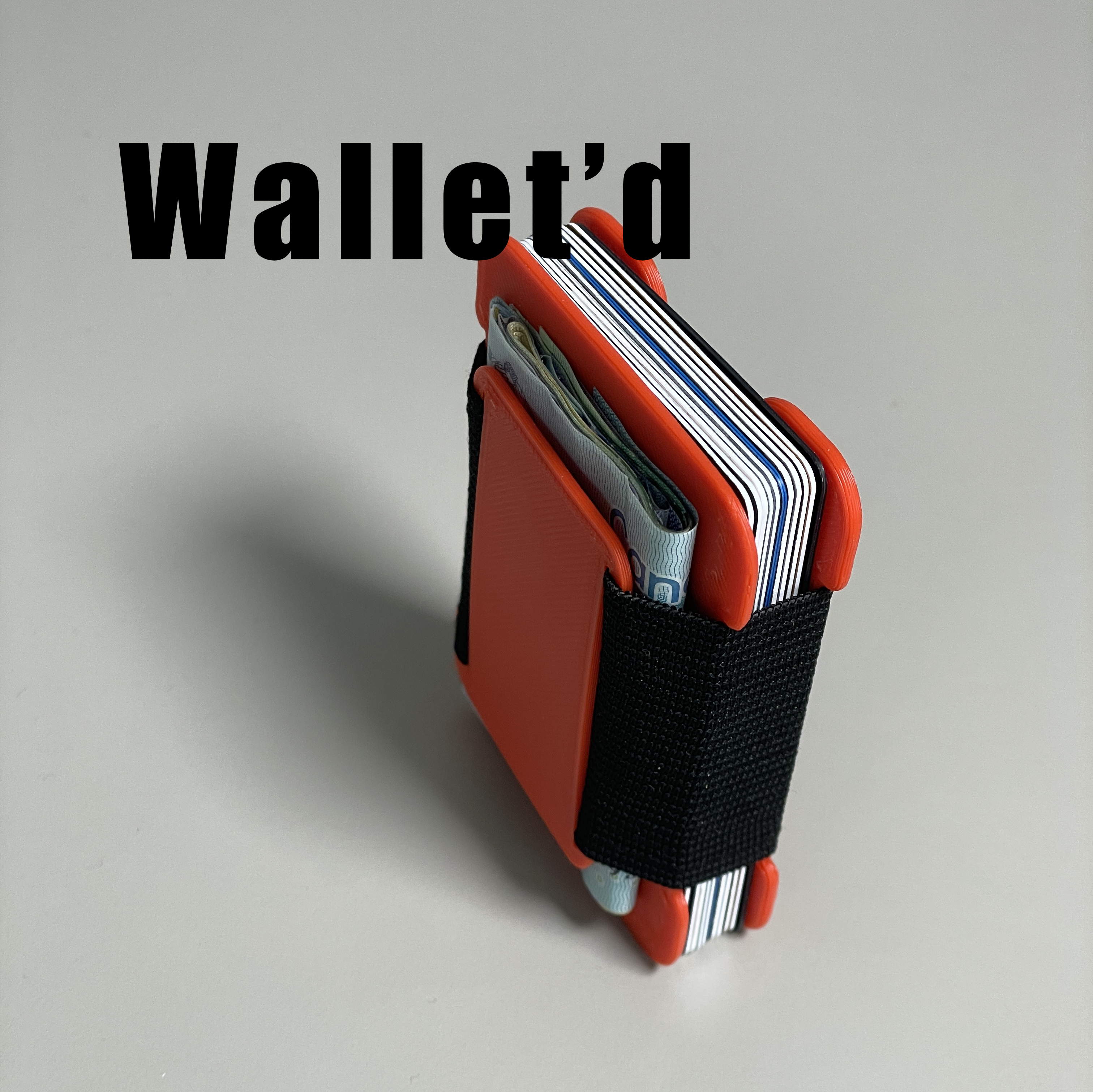 Wallet'd mk1  - simple printable card wallet with money clip