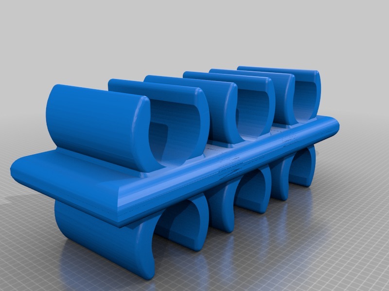 Clip holder for 6 pencils