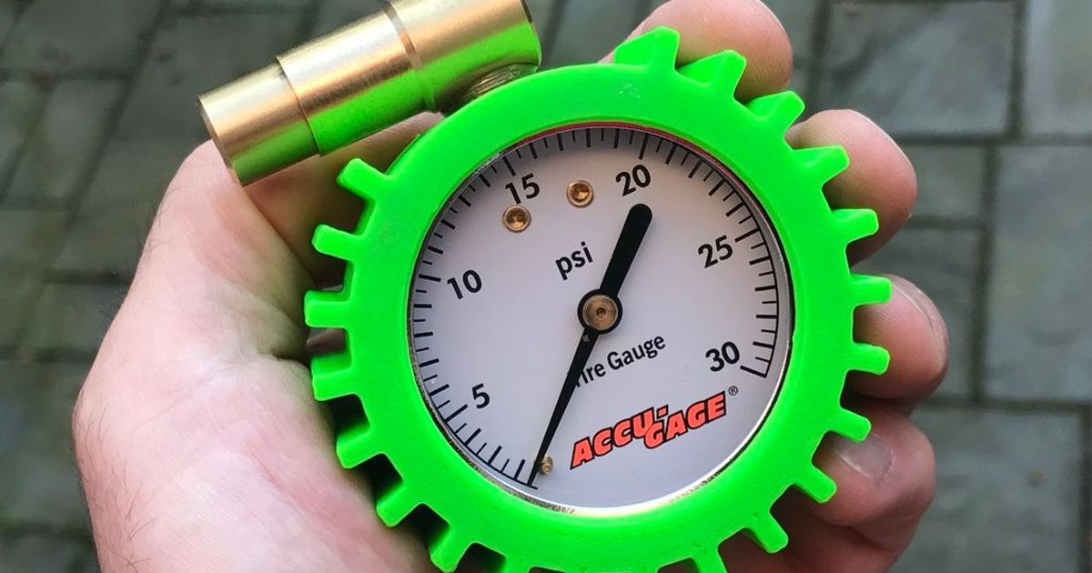 2.2 inch Tire Pressure Gauge Cover Victor AccuGauge by rsilvers Download free STL model