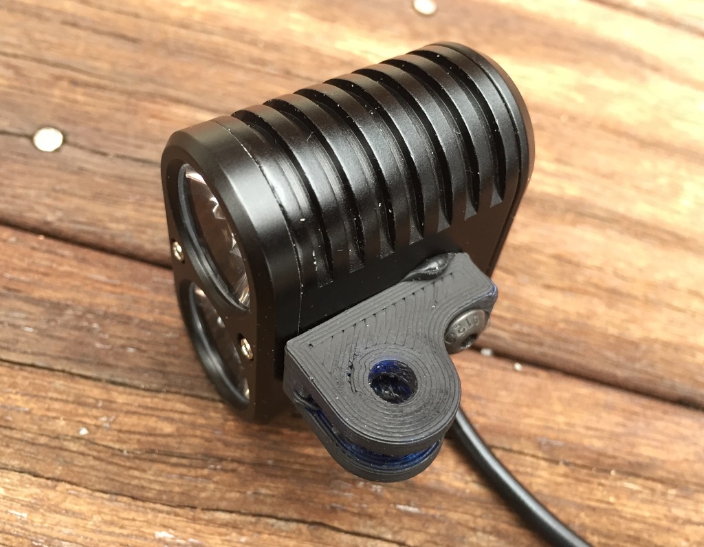 GoPro mount for Gemini DUO bike light. by rsilvers Download free STL model Printables