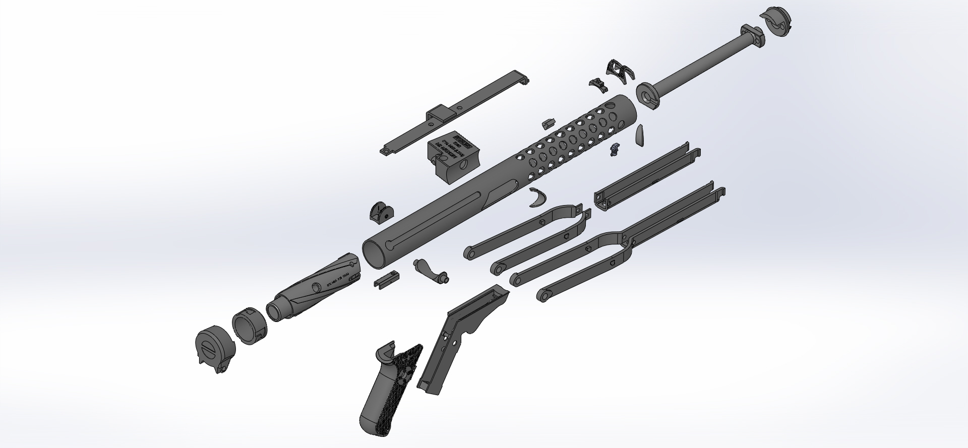 E-11 BLASTER (ANH) PIPE BUILD KIT: 40MM BAR 10 PVC