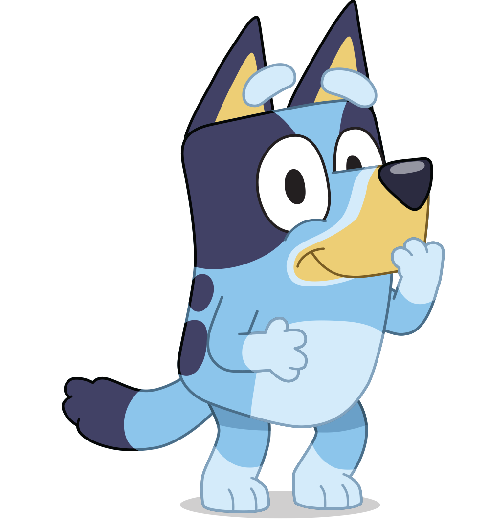 bluey bookmark