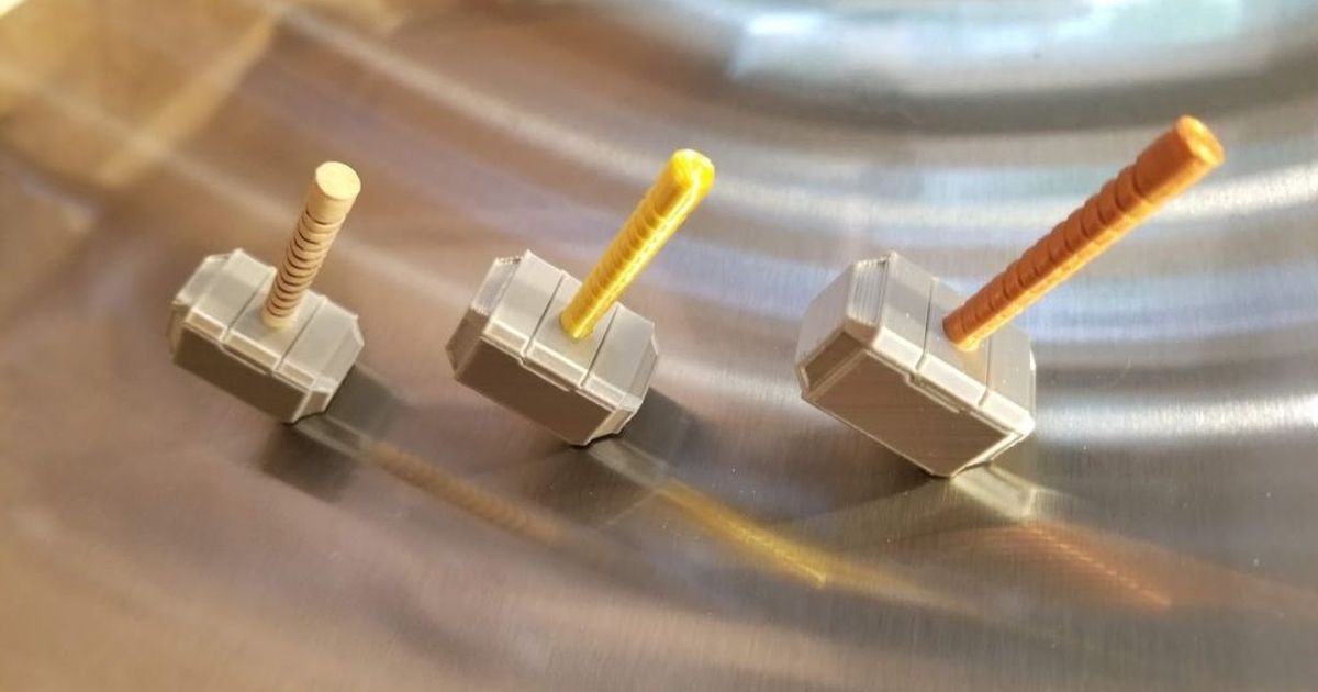 Thors Hammer for 8mmD x 3.2mmH by Tree House Download