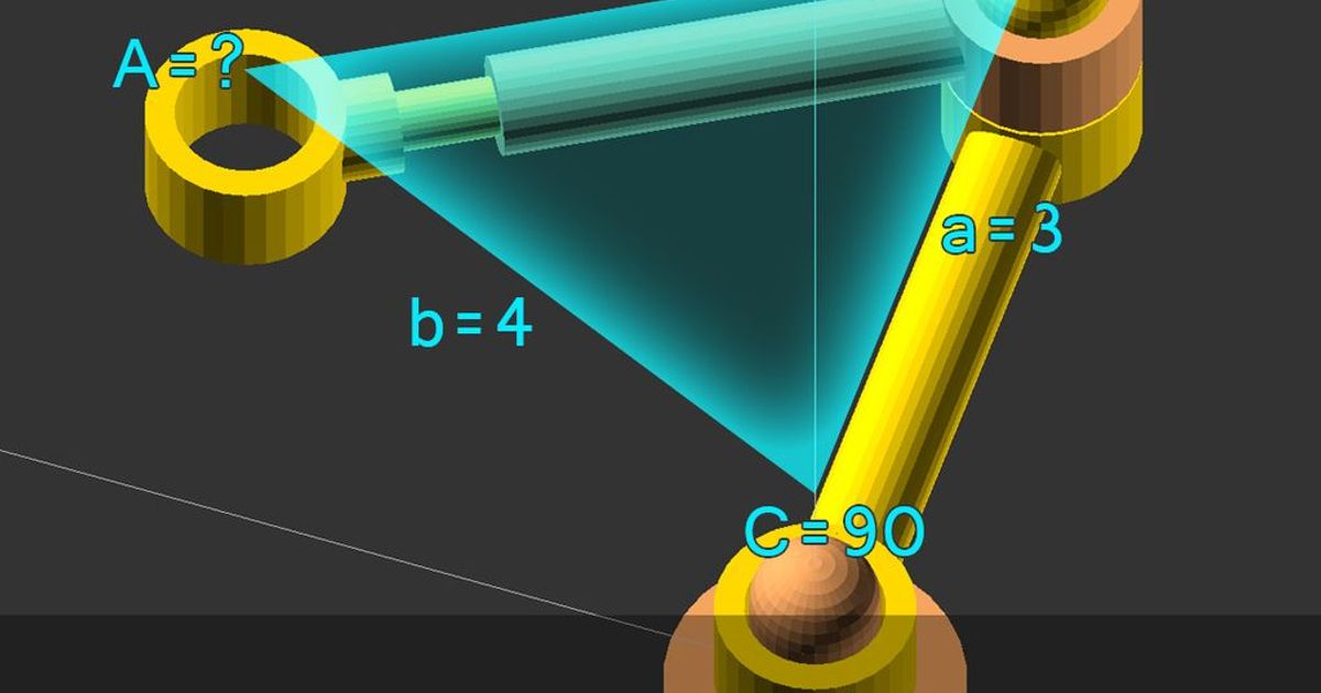 Triangle Calculator Function for OpenSCAD by SavageRodent Download