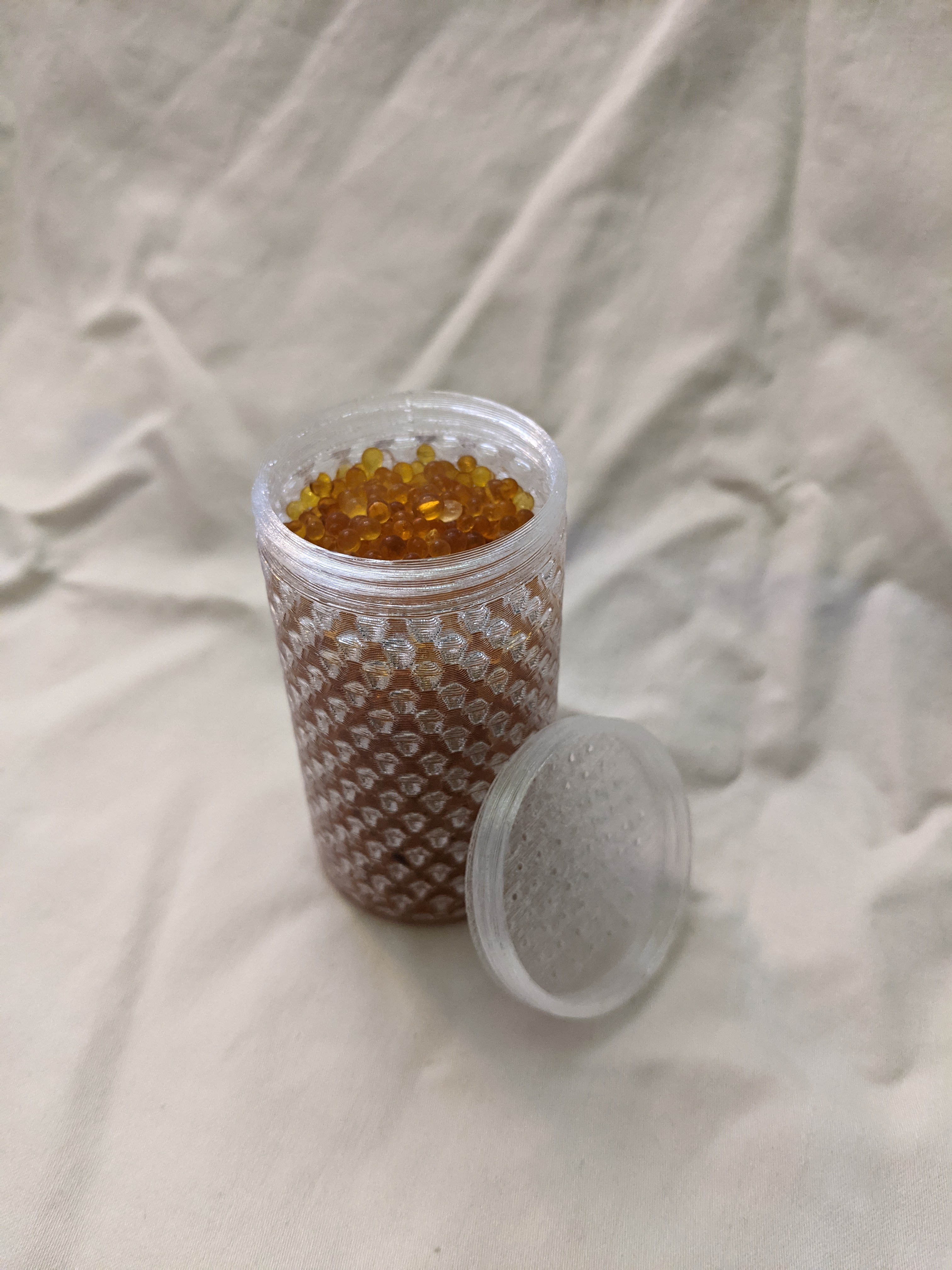 Improved Fast-Printing Screw-Top Desiccant Container (v2)
