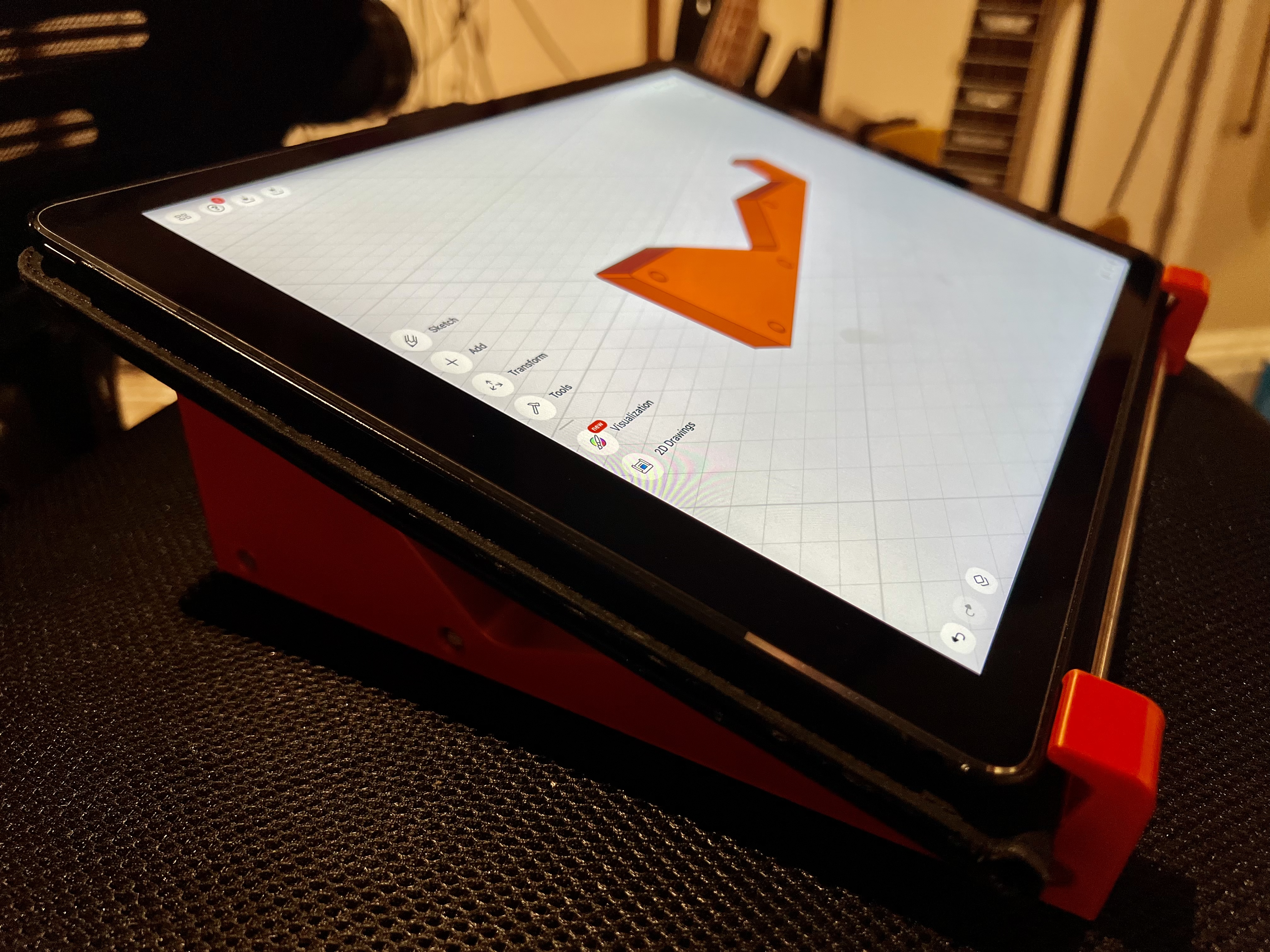 Miniatura 2 do modelo 3D Ipad tablet drawing stand