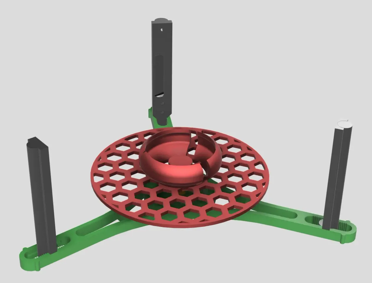 Horizontal spool holder (feeder) by livius, Download free STL model