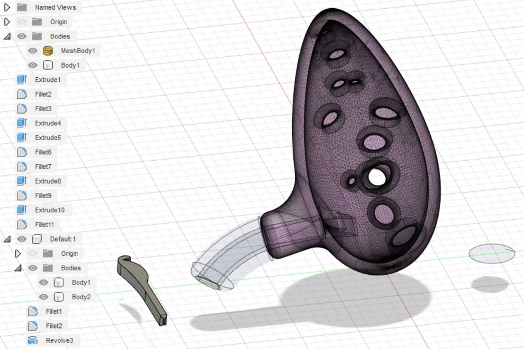 Experimental Ocarina by Shmoee | Download free STL model | Printables.com