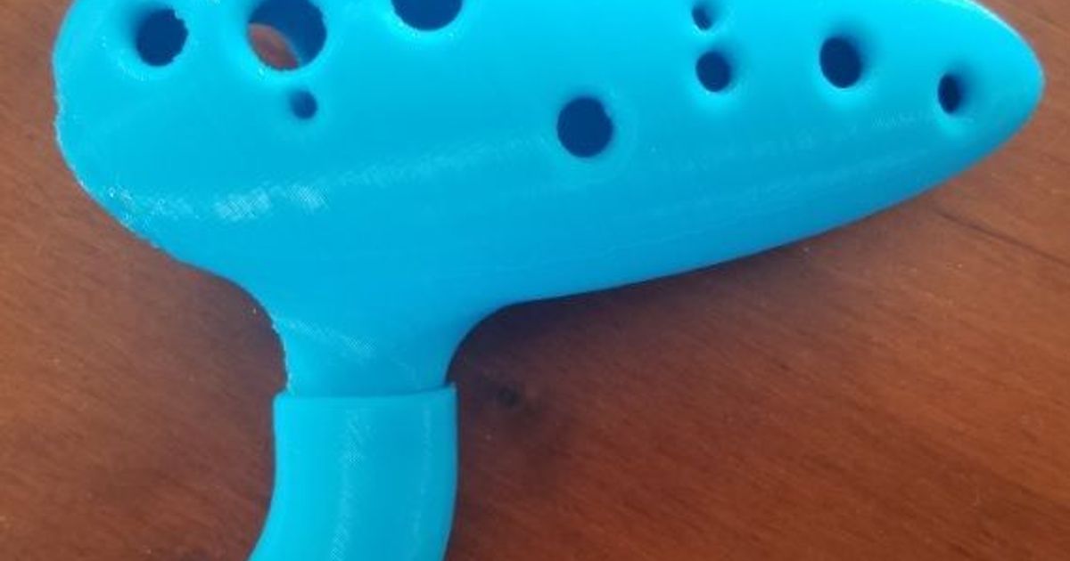 ocarina mouthpiece that changes the angle by 45 degrees by Shmoee Download free STL model Printables