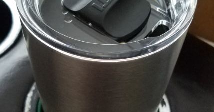 cupholder for yeti 20 ounce rambler, soda can, and wine glass by Shmoee