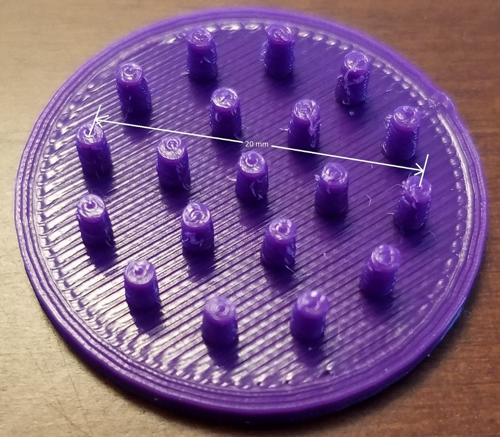 OpenSCAD configurable circular bead plate