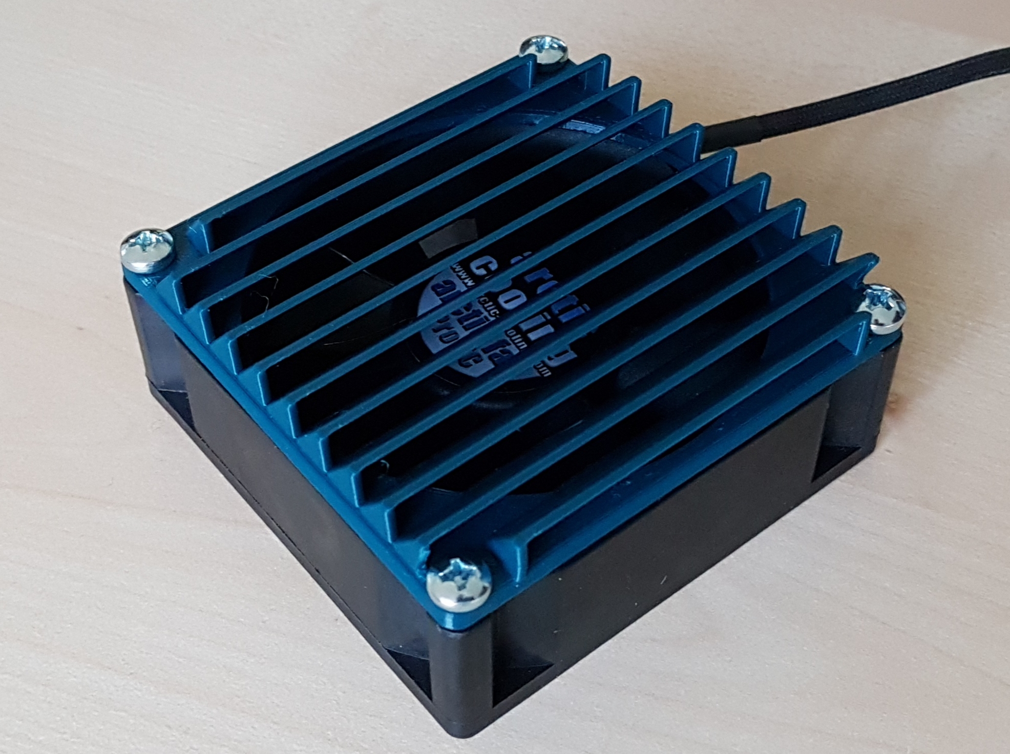 Fan guard with dust or rain protection