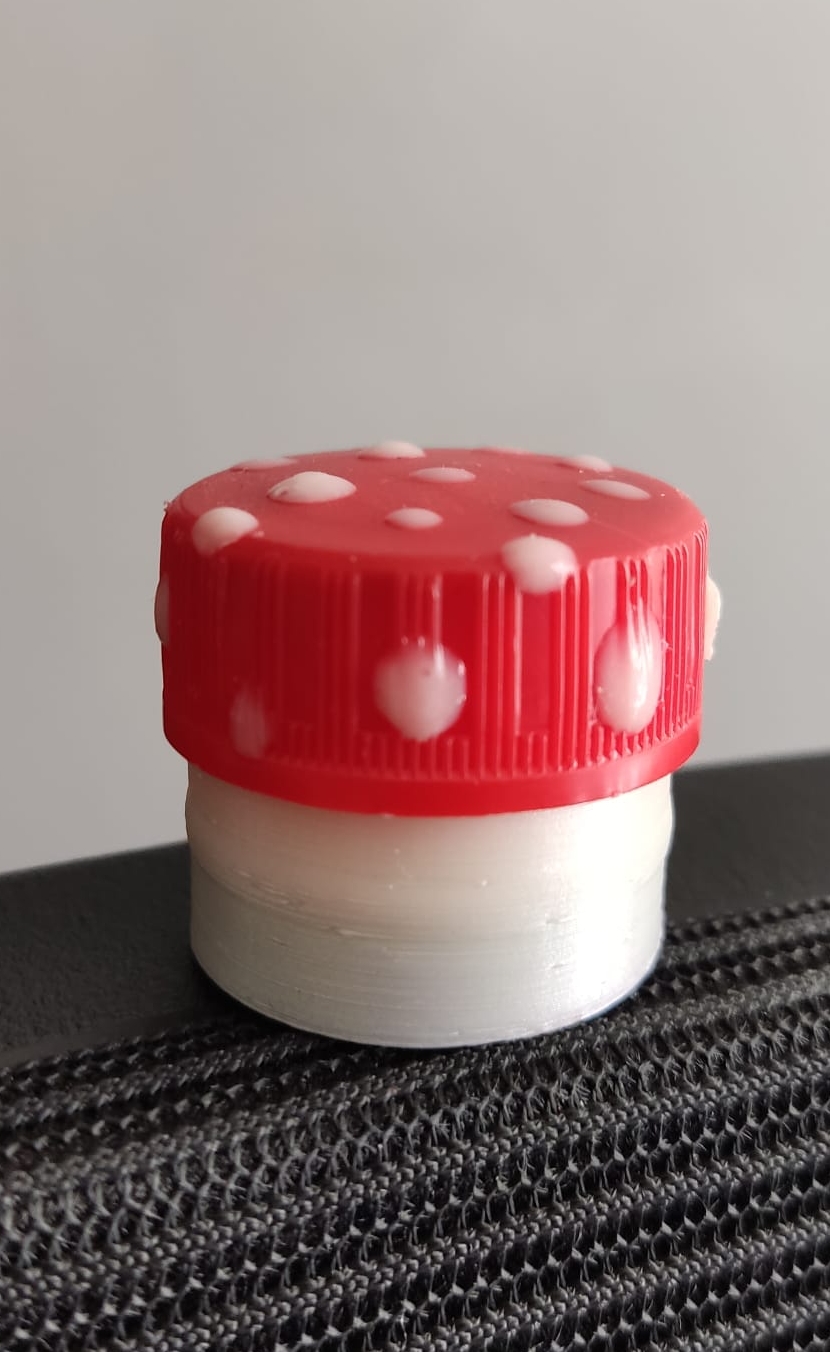 Small watertight bottles using recycled pop bottle lids - parametric/customisable/openscad 3D model thumbnail