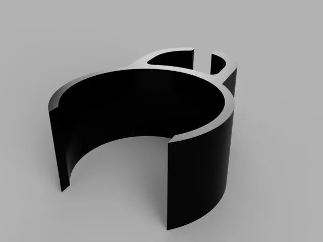 Tube Cable Clip Snap Fit