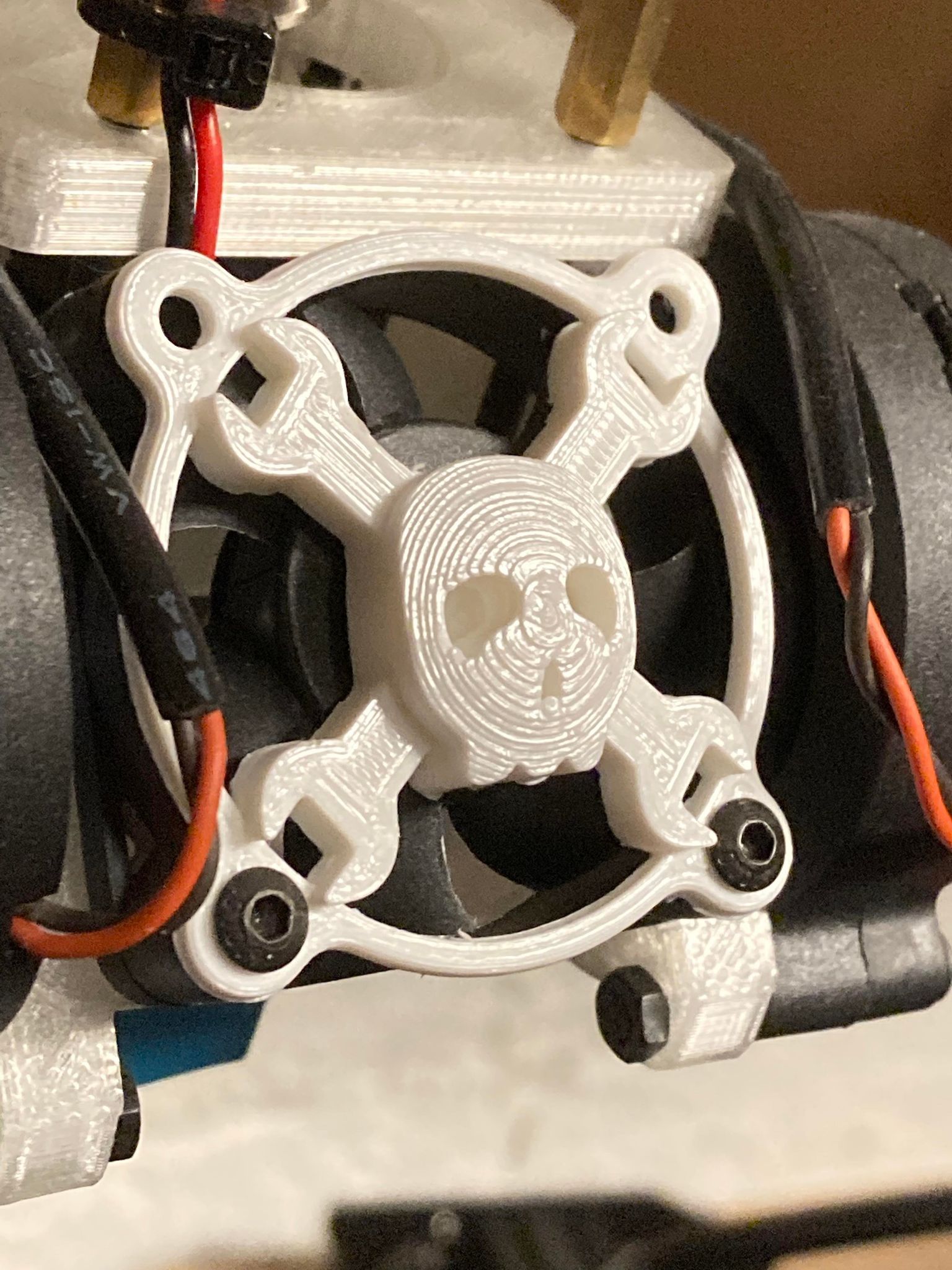 HACKADAY 3D Skull - 40mm Fan Cover