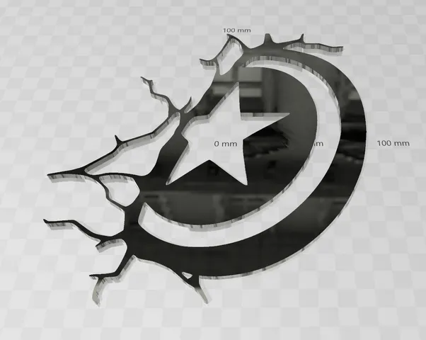 Captain America Shield breaking wall