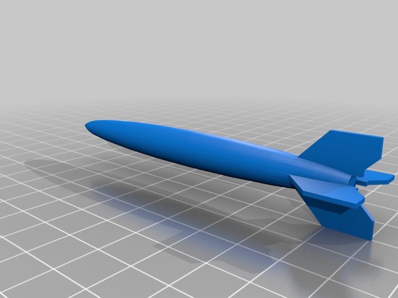 Miniatura 3 do modelo 3D Elongated V2 Rocket