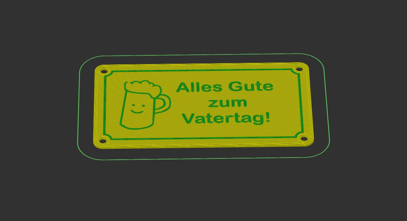 Schild Alles Gute zum Vatertag
