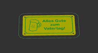 Schild Alles Gute zum Vatertag