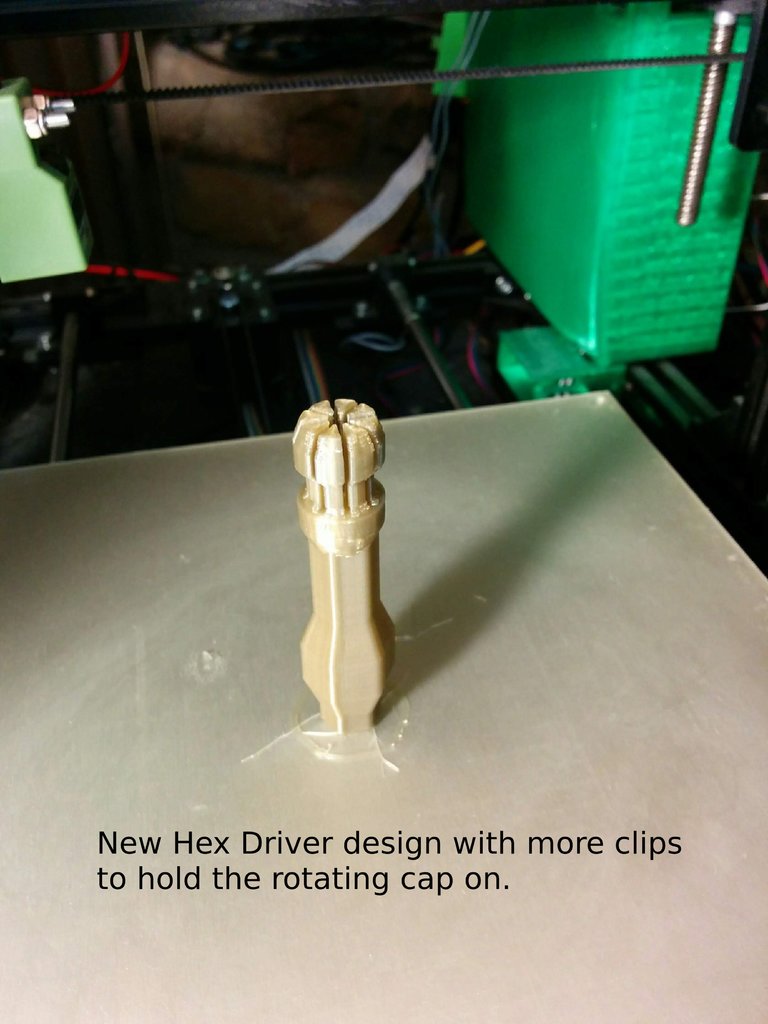 Miniatura 2 do modelo 3D Hex Driver With Rotating Cap