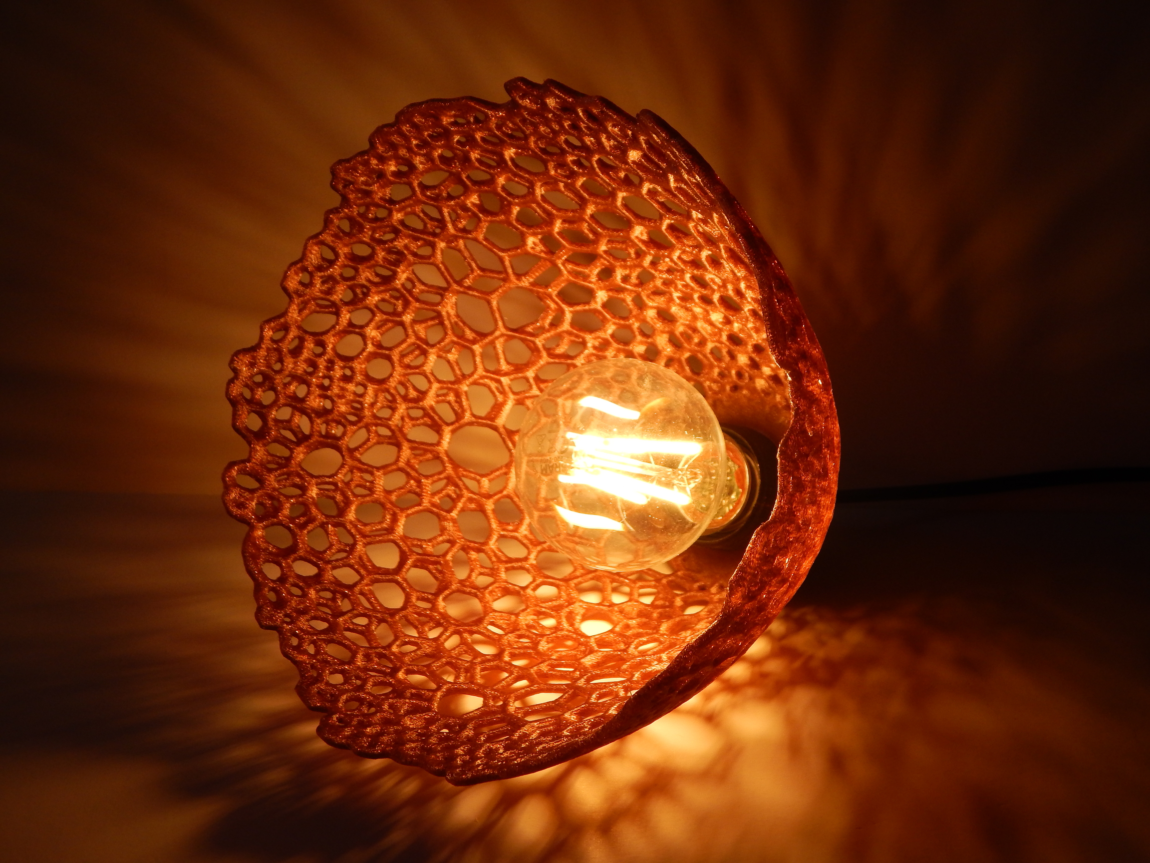 Miniatura 2 do modelo 3D Voronoi Lampshade E27