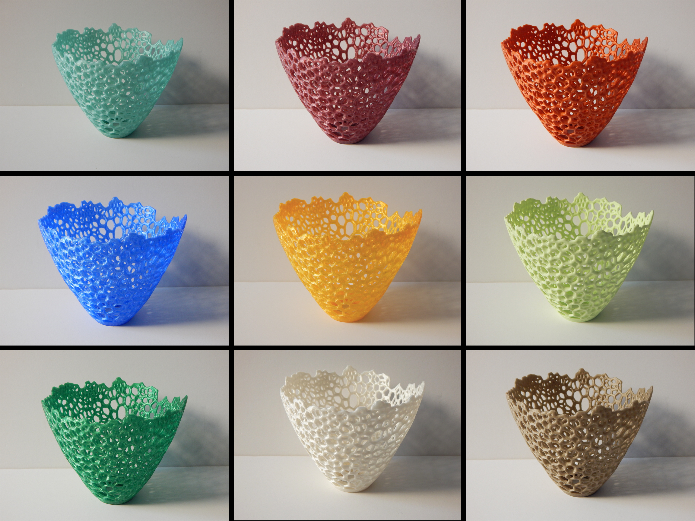 Miniatura 3 do modelo 3D Voronoi Lampshade E27
