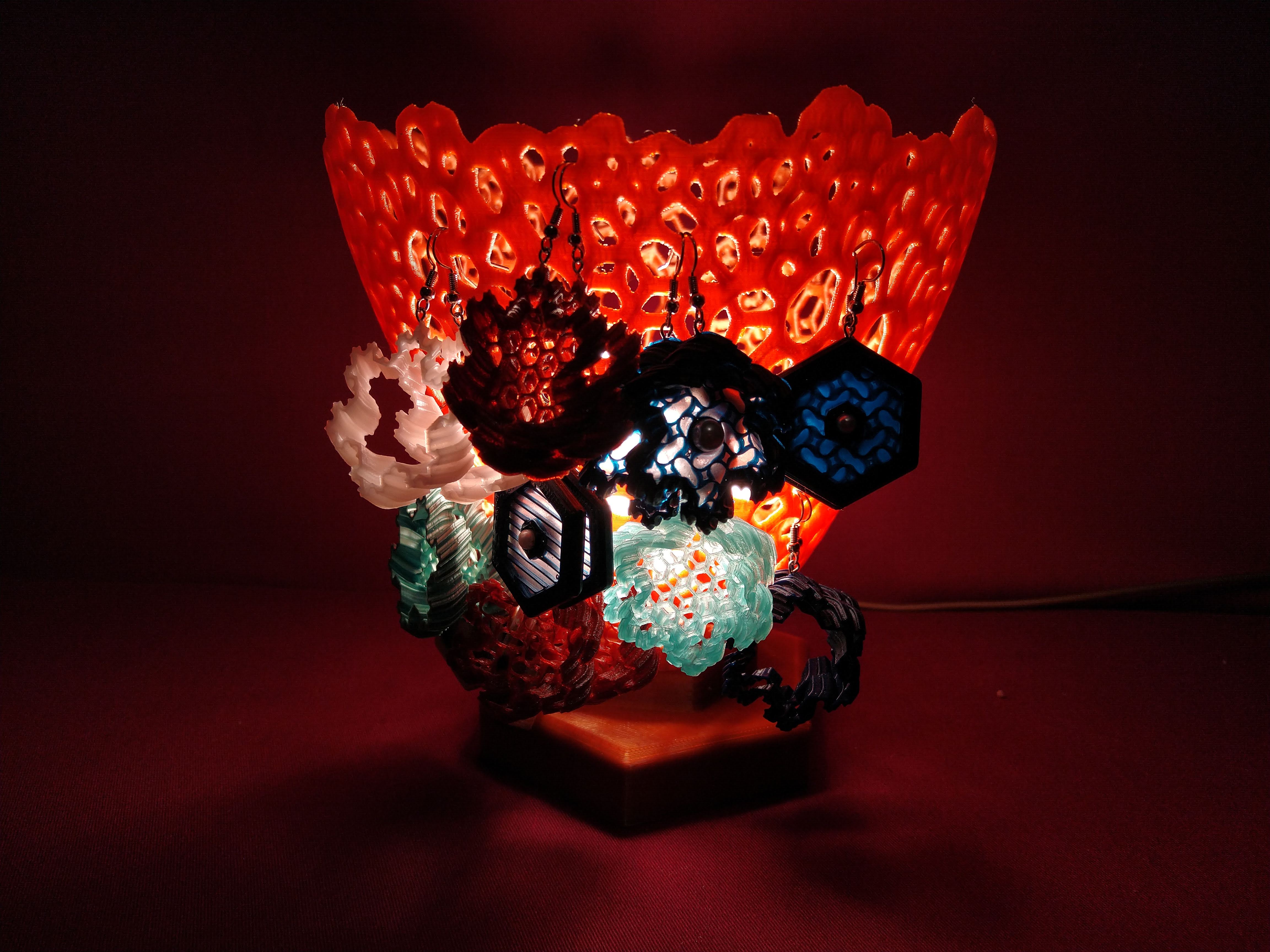 Miniatura 7 do modelo 3D Voronoi Lampshade E27