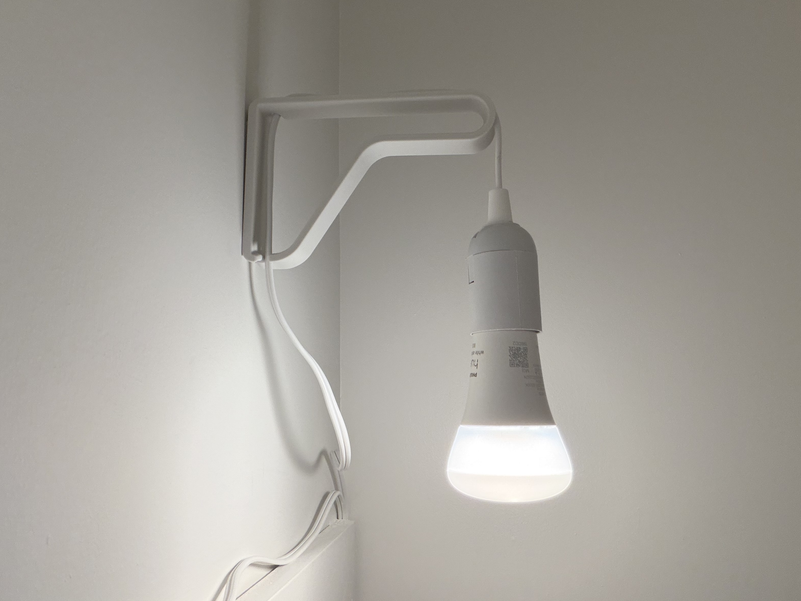 Hanging Pendant Light Wall Sconce - Command Strip Mount