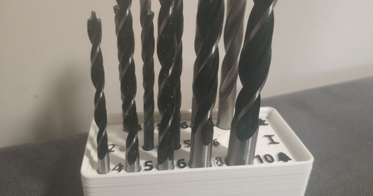 Gridfinity Drills Holder by igoro00 Download free STL model