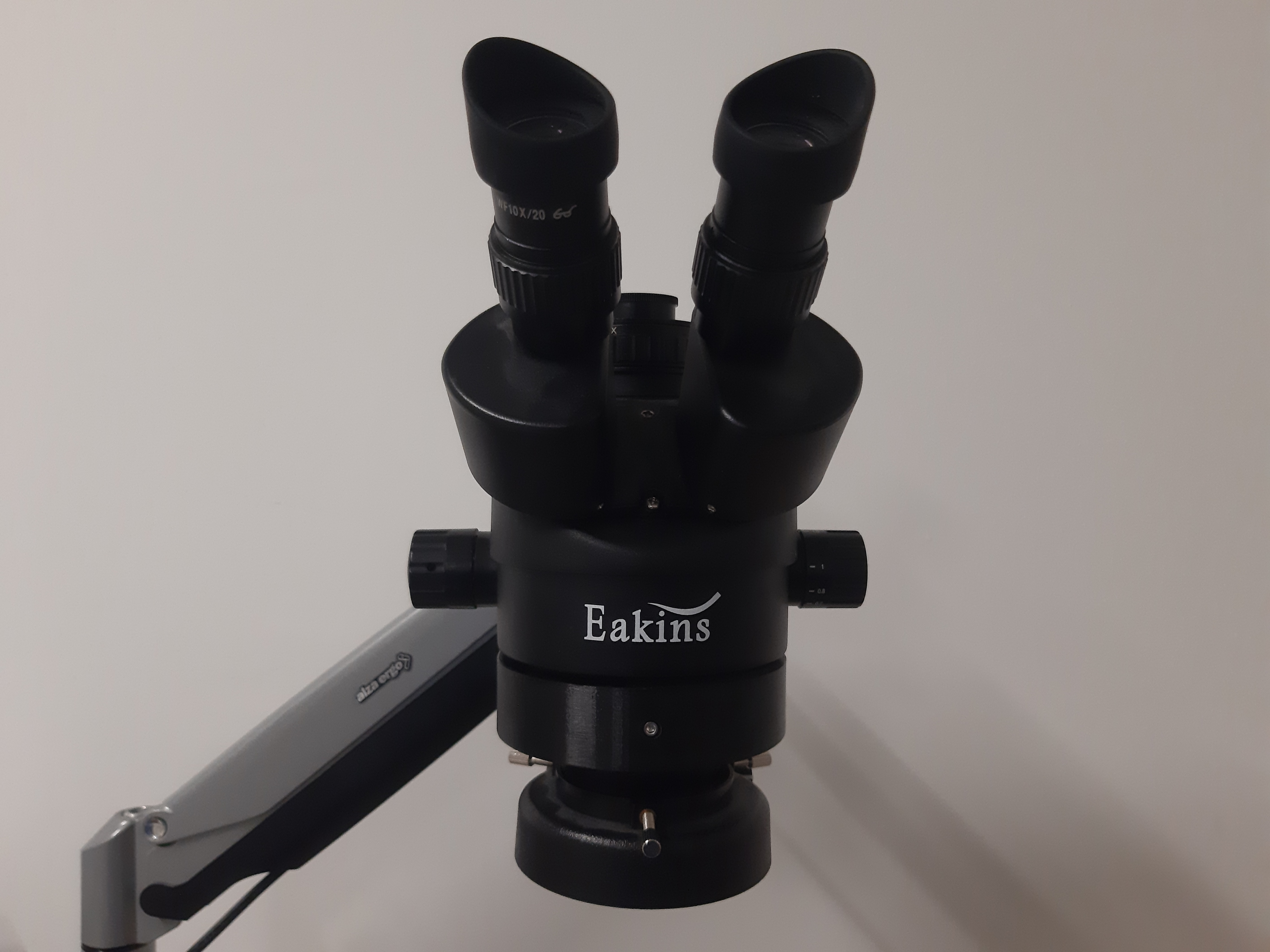 VESA mount holder for microscope from Eakins
