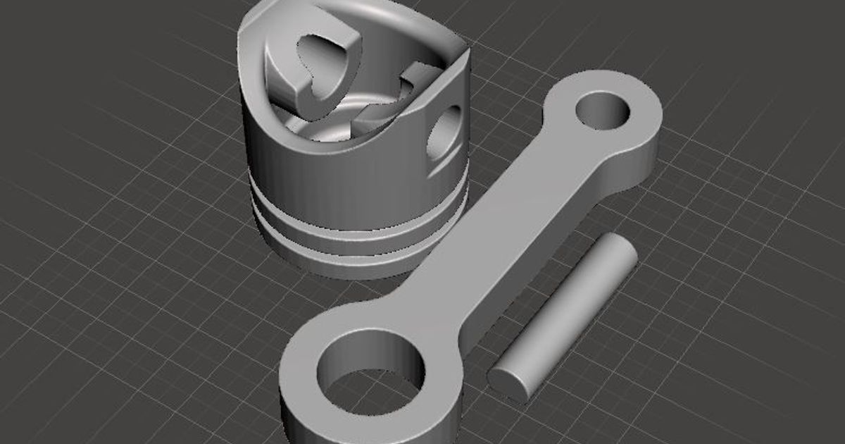 Piston Keyfob by Midvale Download free STL model