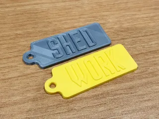 Embossed Keyring Tags