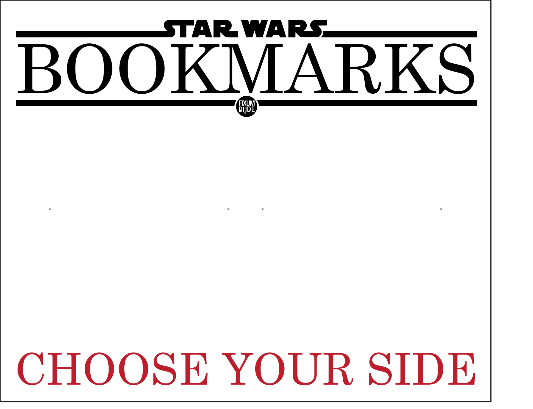 Star Wars Rebel and Empire Symbol Bookmarks by fixumdude | Download ...