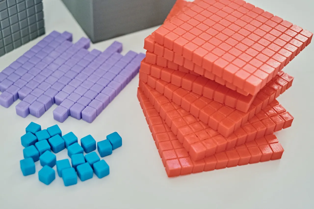 Maths counting hot sale cubes