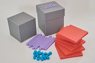 Nesting Lego Sorting Trays by gwenhdiwy, Download free STL model