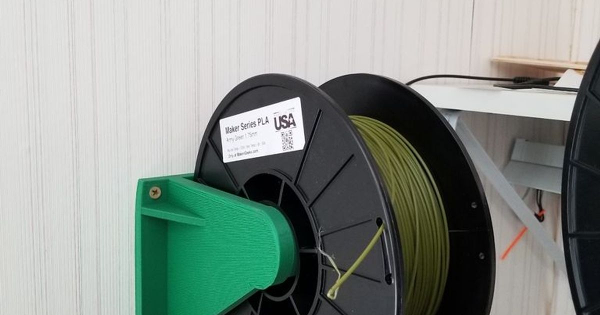 Wall Mounted Spool Holder by Jake Download free STL model
