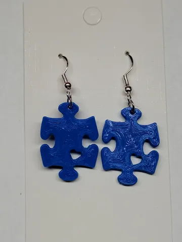 Autism Puzzle Earring