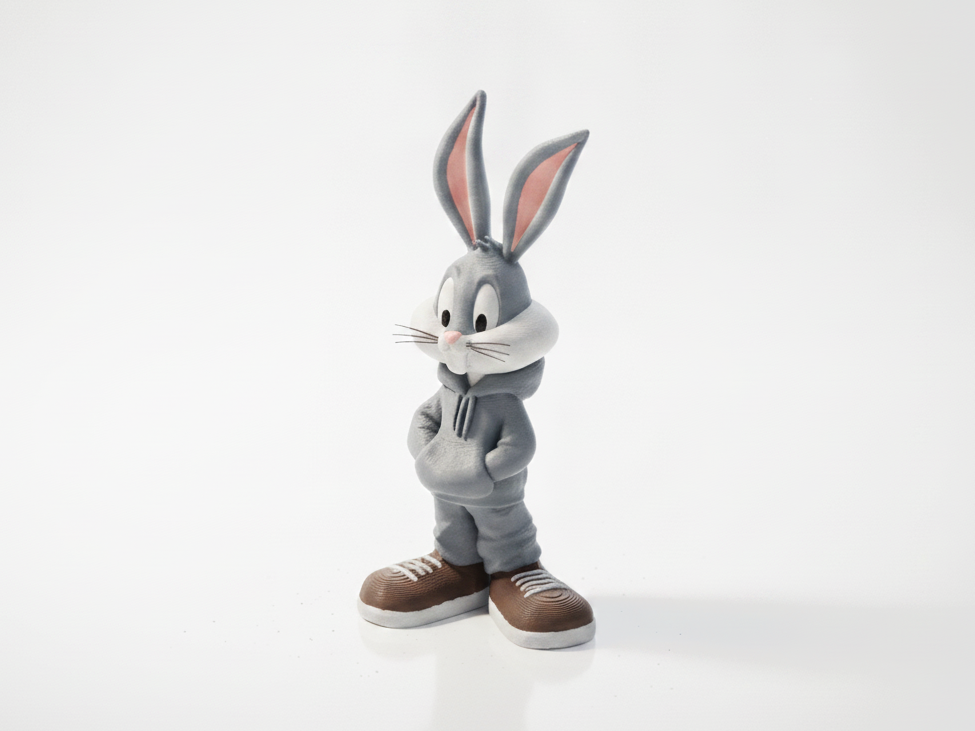 Street Bugs Bunny Figurine Urban Style 3D Printable